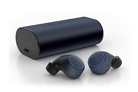 Creative Outlier Air V2 Bluetooth Truly Wireless in Ear Earbuds with Mic (Dark Blue, Gray) Creative Outlier Air V2 Bluetooth Truly Wireless in Ear Earbuds with Mic (Dark Blue, Gray)